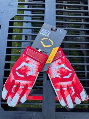 EvoShield Daze Youth Batting Gloves in Scarlett